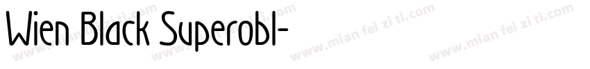 Wien Black Superobl字体转换